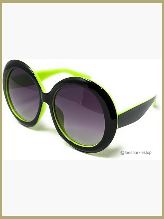 Accessories - Oversized Round Sunglasses Vintage Big Frame Plastic Shades